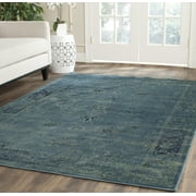 Safavieh Vintage Jaxon Bordered Area Rug, Turquoise/Multi, 9' x 12'