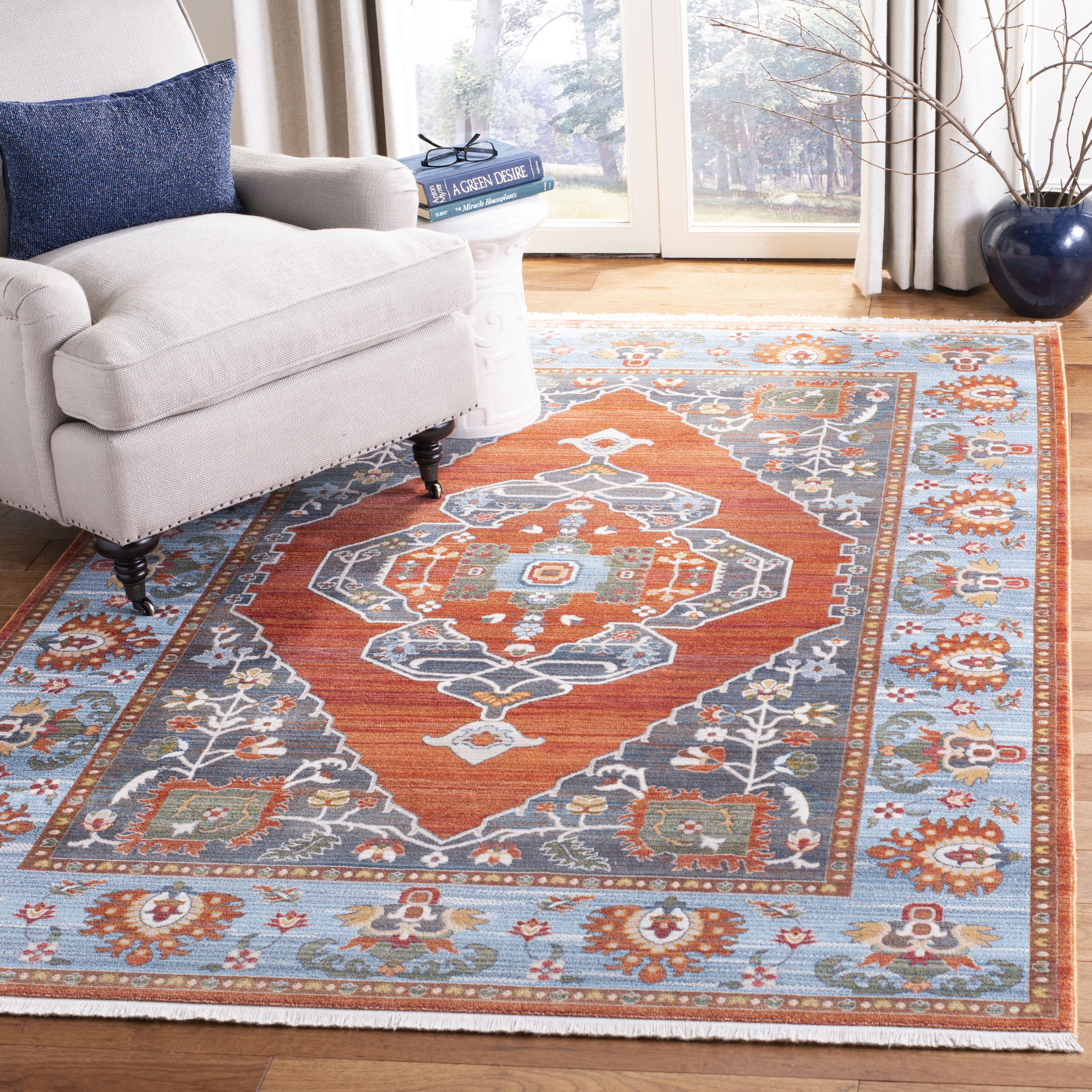 Safavieh Vintage Persian Yvonne Floral Bordered Area Rug or Runner