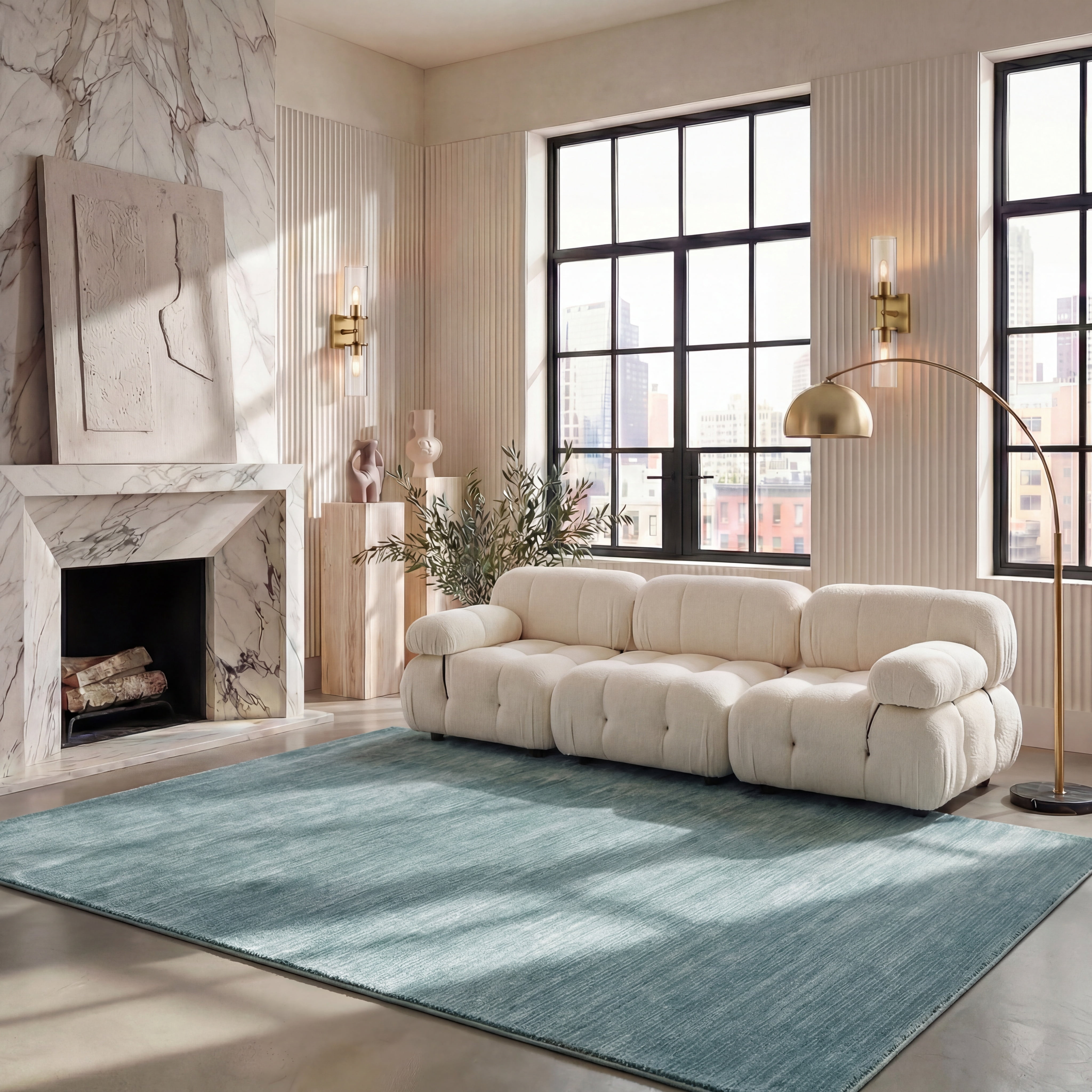 Safavieh Vision Adrasteia Distressed Area Rug, Aqua, 6' x 8'