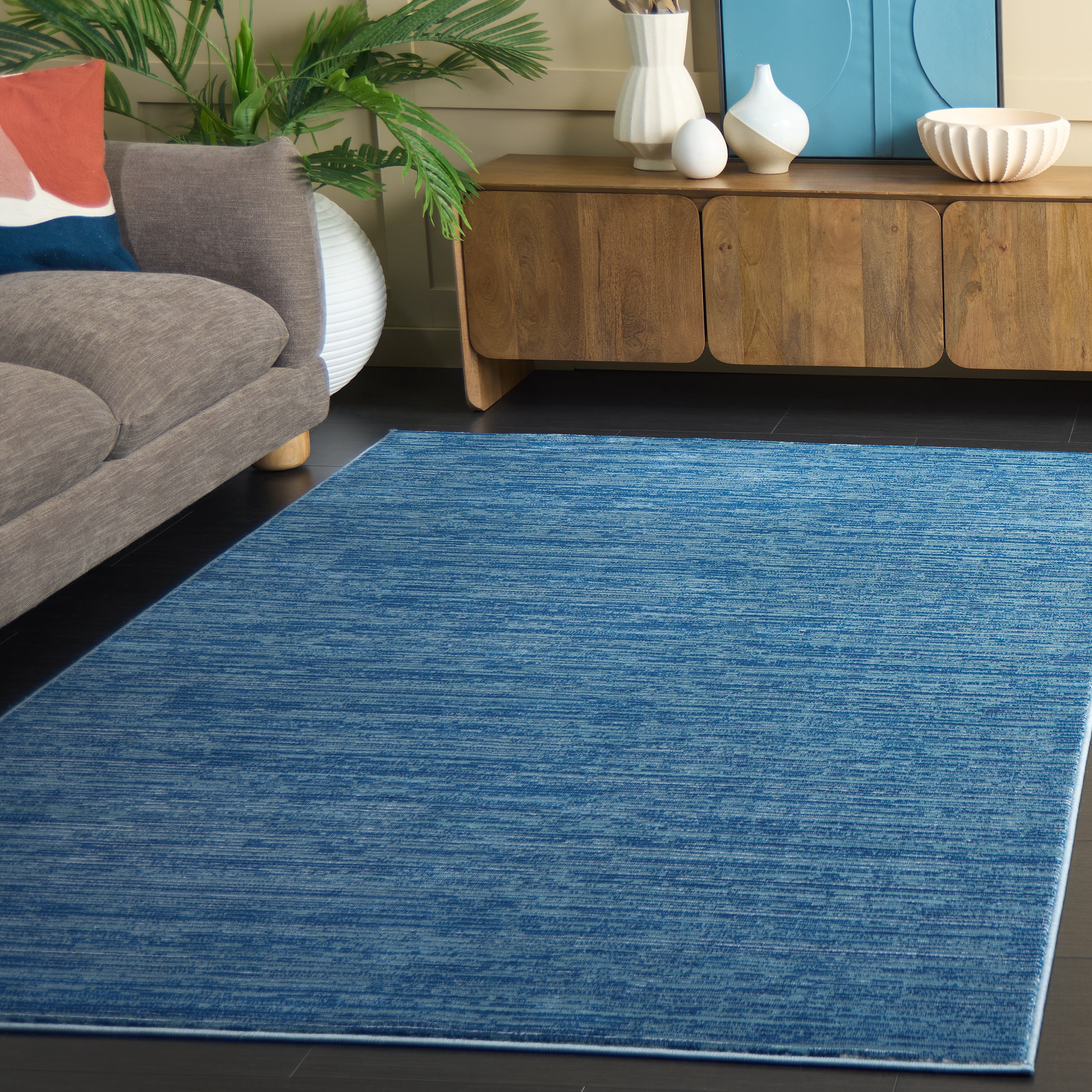 Safavieh Vision Adrasteia Distressed Area Rug, Blue, 3' x 3' Square