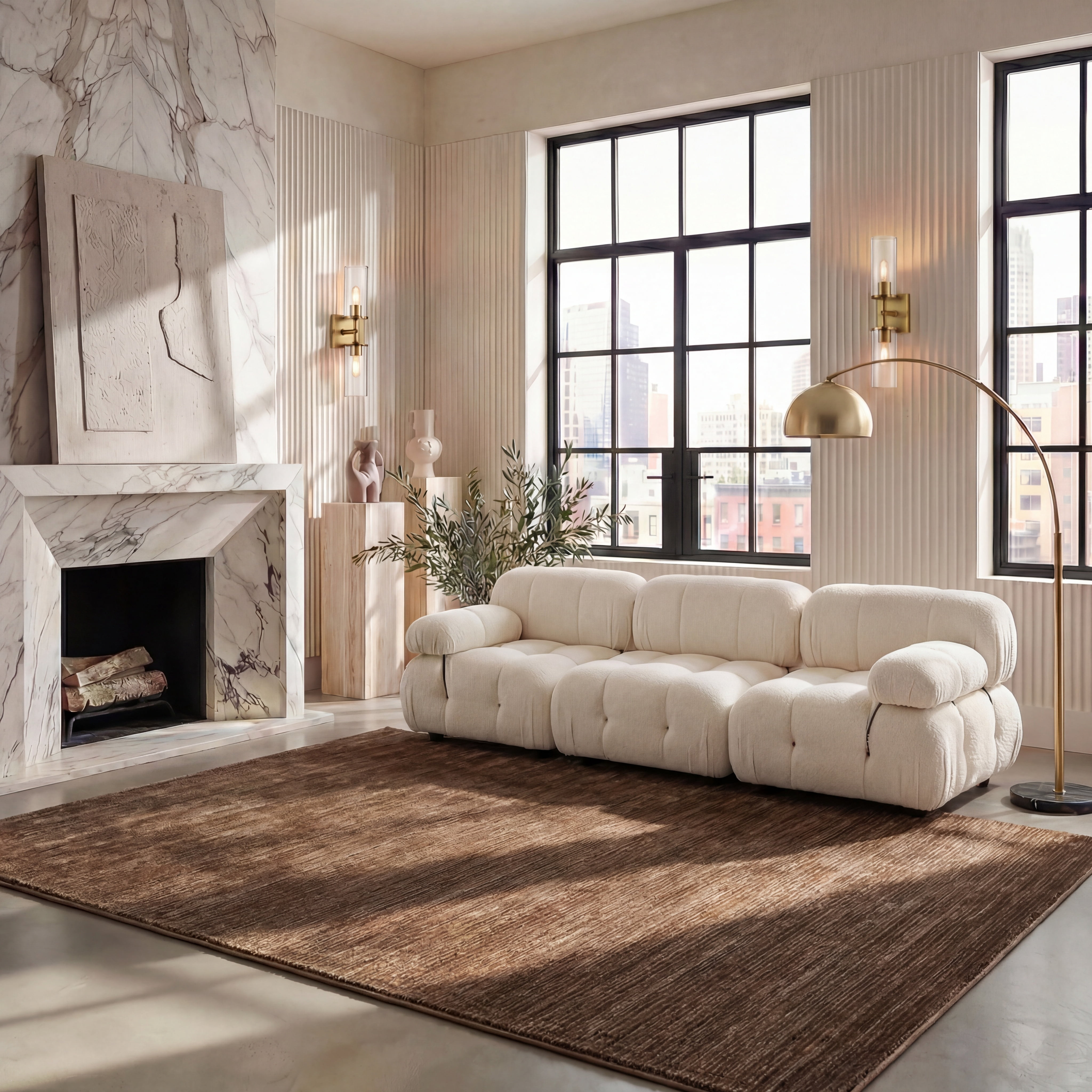 Safavieh Vision Adrasteia Distressed Area Rug, Brown, 6' x 8'