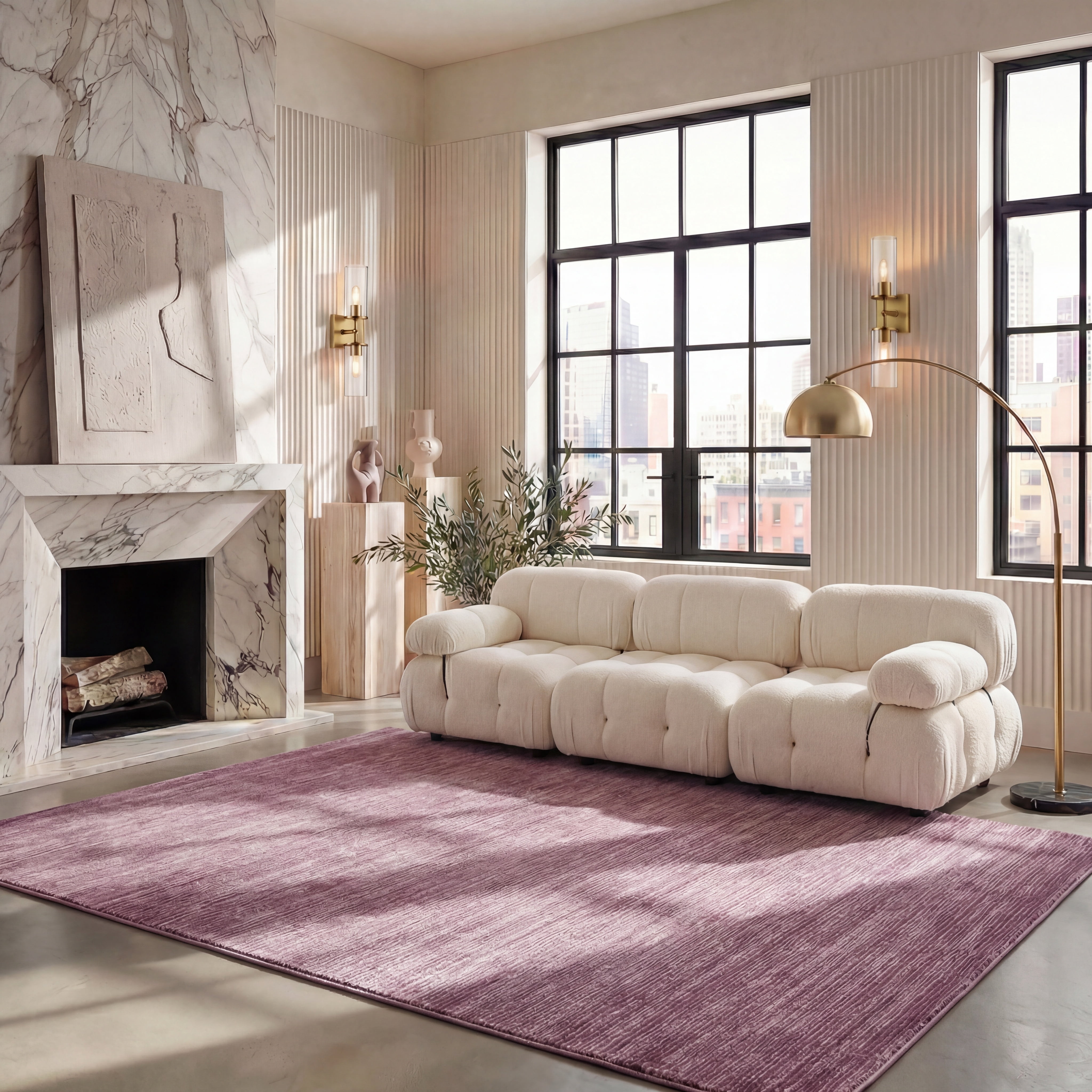 Safavieh Vision Adrasteia Distressed Area Rug, Grape, 6' x 8'