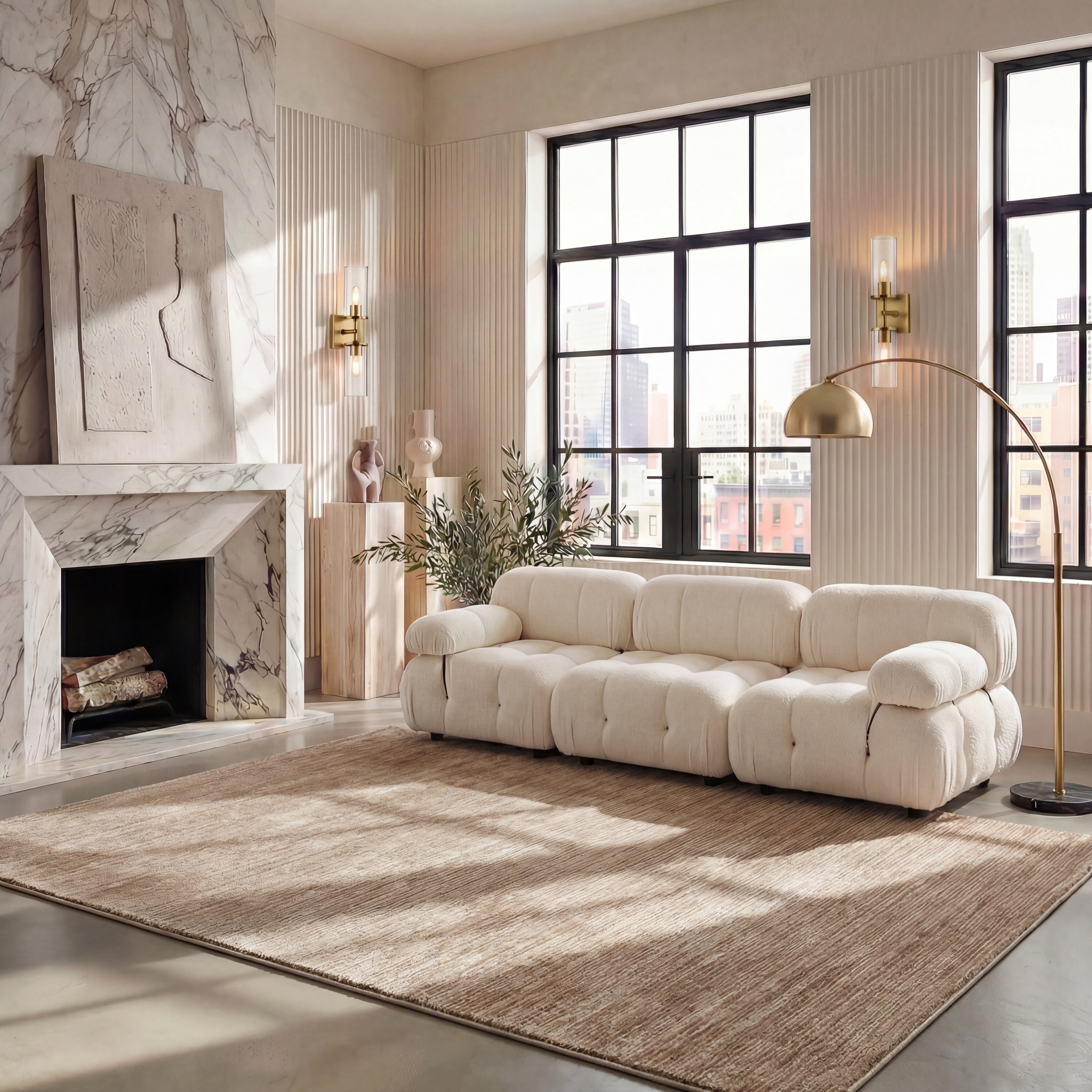 Safavieh Vision Adrasteia Distressed Area Rug, Light Brown, 6' x 8'