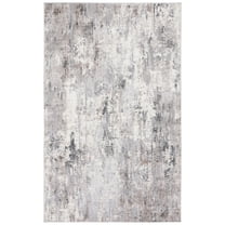 SAFAVIEH Vogue Serafim Abstract Area Rug, Grey/Ivory, 5'3" x 7'6"