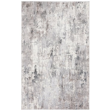 SAFAVIEH Vogue Serafim Abstract Area Rug, Grey/Ivory, 5'3" x 7'6"