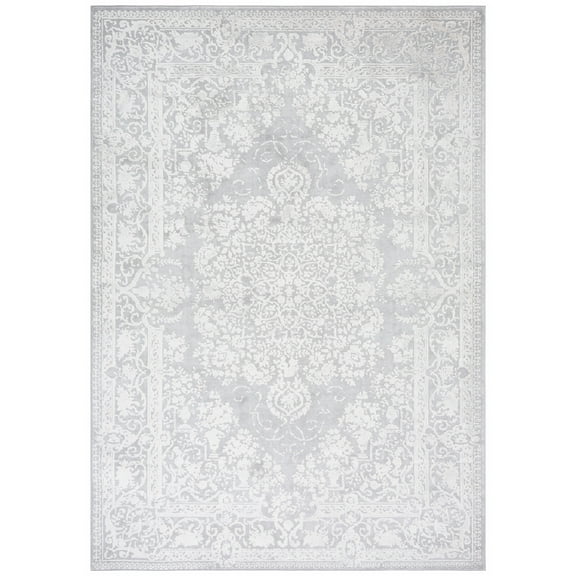 SAFAVIEH Vogue Darina Medallion Area Rug, Grey/Light Grey, 8' x 10'