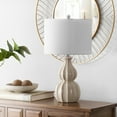 thumbnail image 1 of Safavieh Wade 24.5 in. Gourd Ceramic Table Lamp, Ivory, 1 of 5