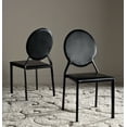 thumbnail image 1 of Safavieh Warner 37''H Upholstered Round Back Side Chair, Set of 2, 1 of 7