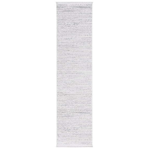 SAFAVIEH Whisper Zharko Solid Runner Rug, Grey/Dark Grey, 2'2" x 8'