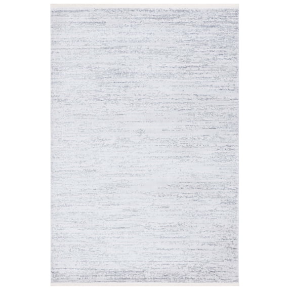 SAFAVIEH Whisper Zharko Solid Area Rug, Grey/Dark Grey, 5'3" x 7'6"