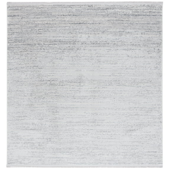 SAFAVIEH Whisper Zharko Solid Area Rug, Grey/Dark Grey, 6'7" x 6'7" Square