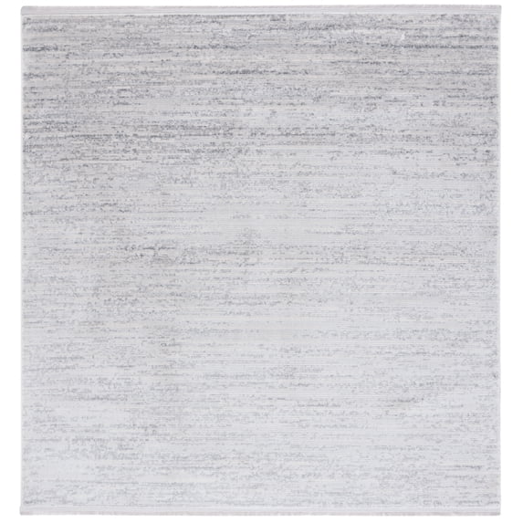SAFAVIEH Whisper Zharko Solid Area Rug, Grey/Dark Grey, 6'7" x 6'7" Square