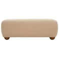 thumbnail image 1 of Safavieh Whitley Wood Rectangular Ottoman With Wood Legs in Tan / Brown, 1 of 9