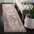 thumbnail image 1 of Safavieh Winston Karena Abstract Overdyed Polyester Runner Rug, Grey/Rust, 2'2" x 10', 1 of 5