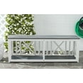 thumbnail image 1 of Safavieh Wood Scandinavian Style and Durable Shelving Bench White, 1 of 4