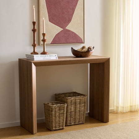Safavieh Woodrow Modern Wood Console Table, Natural Brown