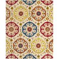 thumbnail image 1 of Transitional Rug - Wyndham Wool Pile -Ivory/Multi-Color:Ivory/Multi,Design:Transitional,Shape:Medium Rectangle,Size:8'L x 5'W, 1 of 3