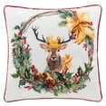 thumbnail image 1 of Safavieh Yari Floral Decorative Pillow, 18" x 18", Grey/Gold, 1 of 5