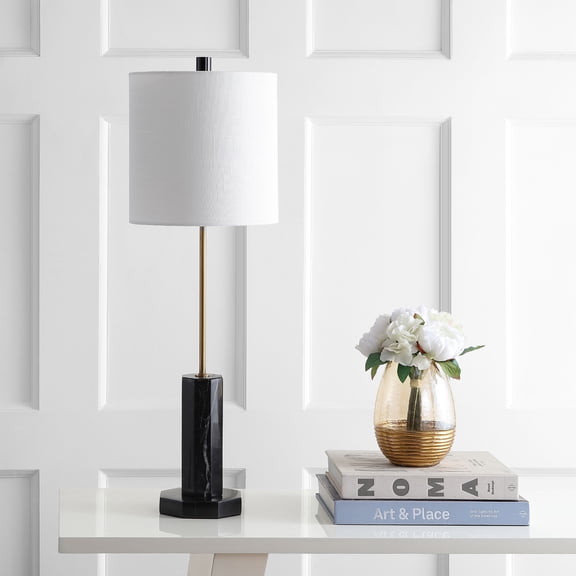 Safavieh Zackary Classic Glam 31 in. H Table Lamp, Black/Brass Gold