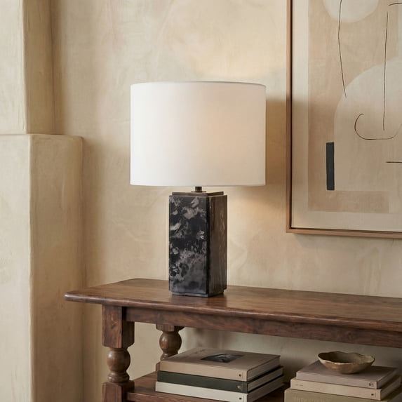 Safavieh Couture Zahra 23" Powder Coating Table Lamp, Black