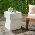 thumbnail image 1 of Safavieh Zen Mushroom Outdoor Concrete Accent Table - Ivory, 1 of 6