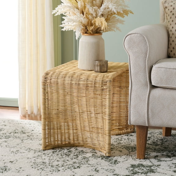 Safavieh Zendy Morden Rattan End Table, Natural