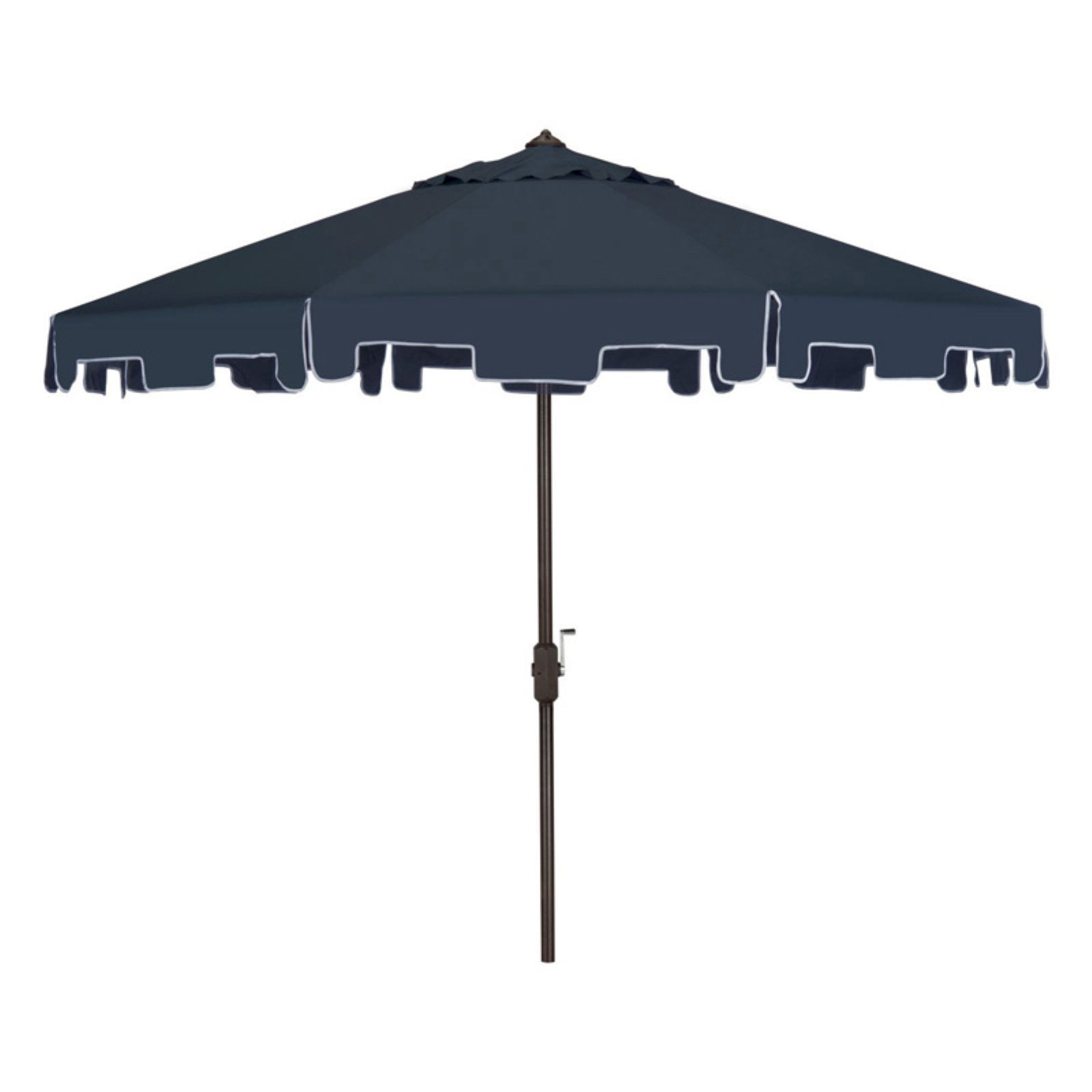 Zimmerman Navy Blue 9 Ft Polyester Market Umbrella with Aluminum Frame