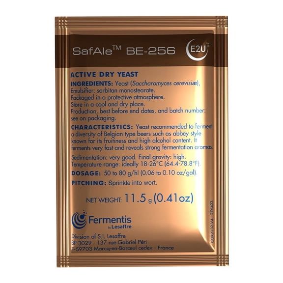 Safbrew BE-256 Dry Brewing Yeast 11.5 grams
