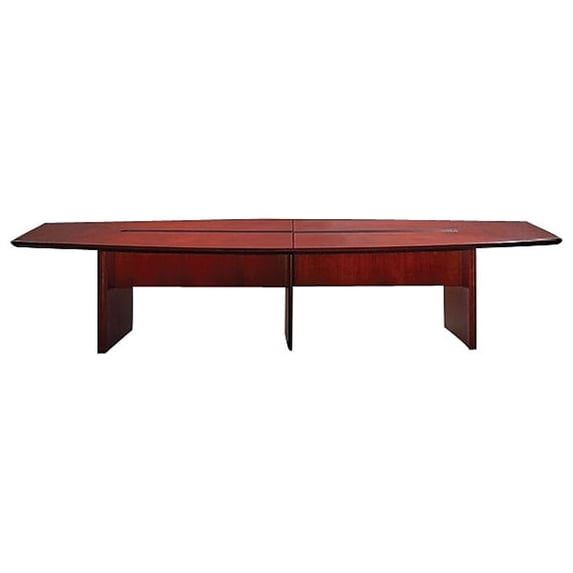 Safco 12' Boat-Shaped Conference Table Mahogany 29 1/2H x 144W x 54D CMT12CRY
