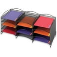 thumbnail image 1 of Safco 12-Compartment Mesh Desktop Organizer 12 Compartment(s) - Compartment Size 1.75" x 9.50" x 12.25" - 11.3" Height x 30" Width x 12.6" Depth - Desktop - Black - Steel - 1Each, 1 of 3