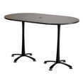 thumbnail image 1 of Safco 2552ANBL Cha-Cha Racetrack Bistro-Height Table, Asian Night & Black - 42 x 72 x 42 in., 1 of 2