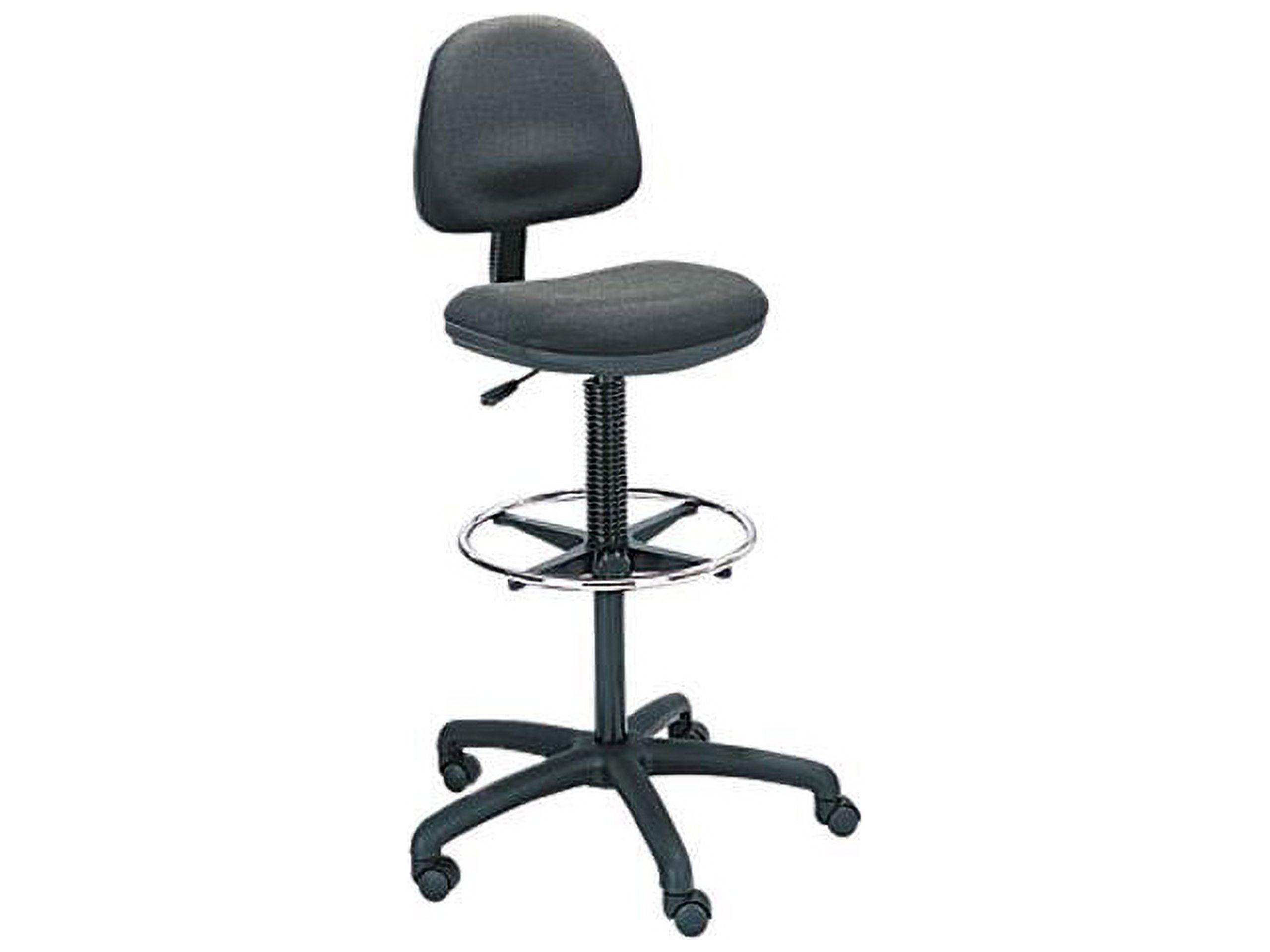 Safco Precision Extended Drafting Chair with Footrest in Black