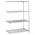 thumbnail image 1 of Safco 5295GR Add-On Kit - 48.0" x 24.0" x 72.0" - 4 x Shelf(ves) - Metallic Gray, 1 of 2