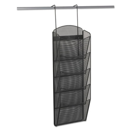Safco 5-Pocket Black Onyx Magazine Rack