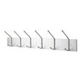 thumbnail image 1 of Safco® 6-Hook Coat Rack, 7"H x 36"W x 3-3/4"D, Satin, 1 of 1