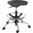 thumbnail image 1 of Safco Sit-Star Black Drafting Chair with Chrome Base, 1 of 3