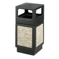 thumbnail image 1 of Safco 9472NC Canmeleon Side-Open Receptacle, Square, Aggregate/Polyethylene, 38 gal, Black, 1 of 2