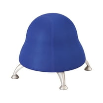 Safco Active Low Profile Vinyl Upholstered Ball Chair in Blue