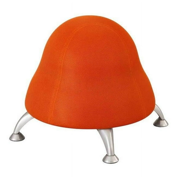 Safco Active Low Profile Vinyl Upholstered Ball Chair in Orange