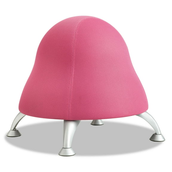 Safco Active Low Profile Vinyl Upholstered Ball Chair in Pink