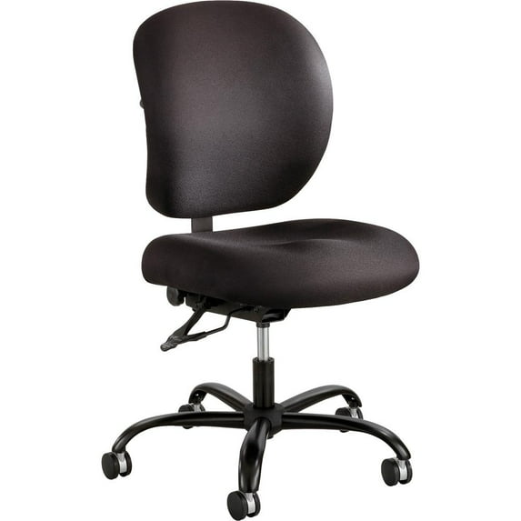 Safco Alday 24/7 Armless Task Office Chair in Black