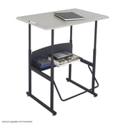 Safco AlphaBetter 24" x 36" Adjustable Standing Student Desk in Beige