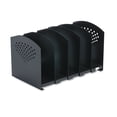 thumbnail image 1 of Safco Black Five Section Adjustable Book Rack, 1 of 2