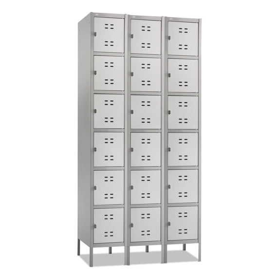 Safco Box Locker 3 Column in Gray