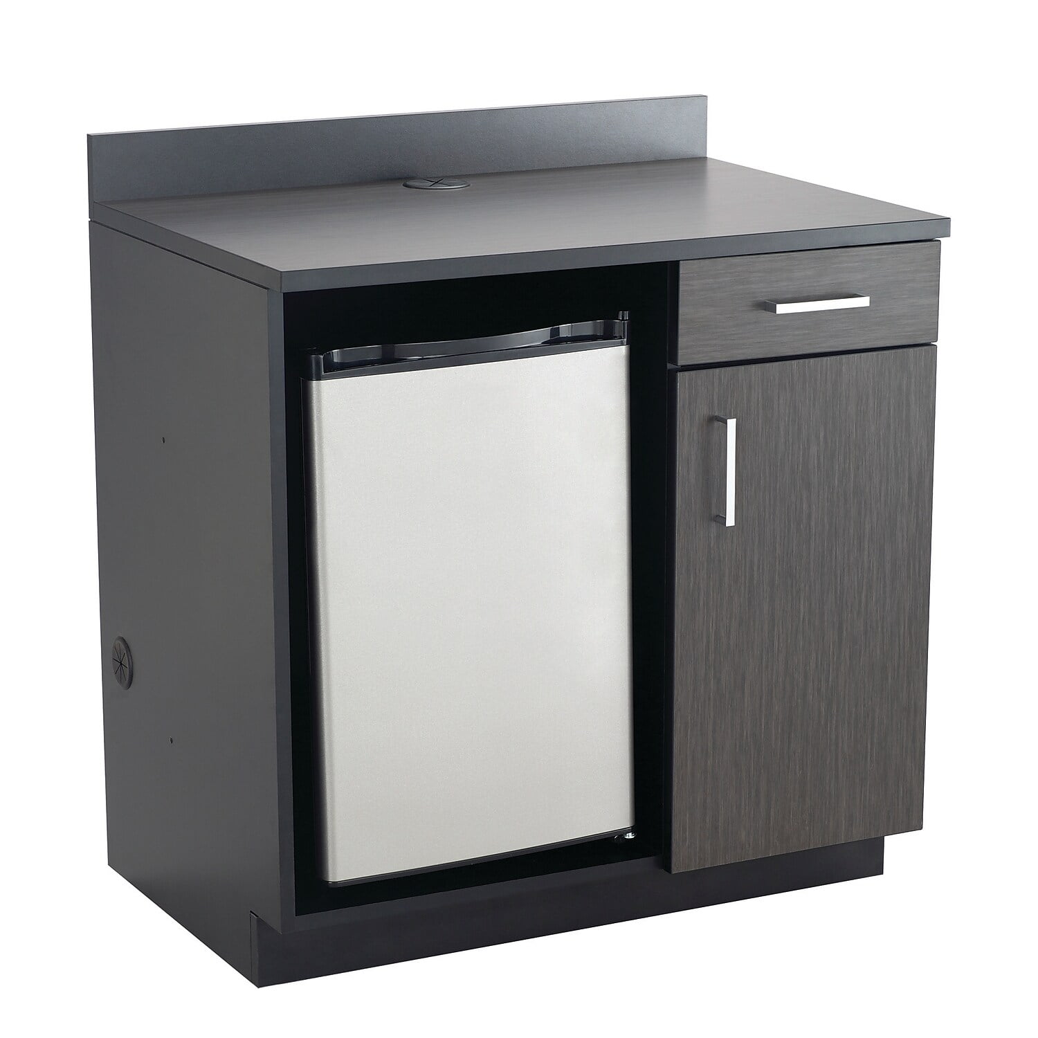 Gray and Black Modular Base Cabinet with Storage
