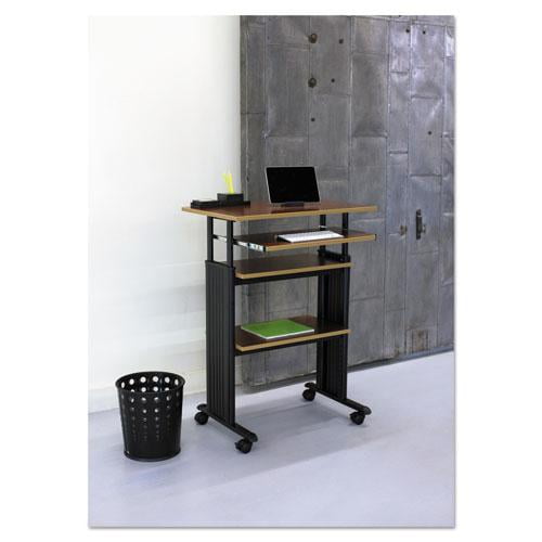 Safco Bubble Wastebaskets, 6 gal, Steel, Black