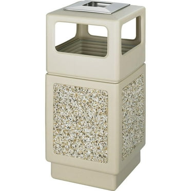 Safco Canmeleon Series Outdoor Panel Side Opening Receptacle (Large)