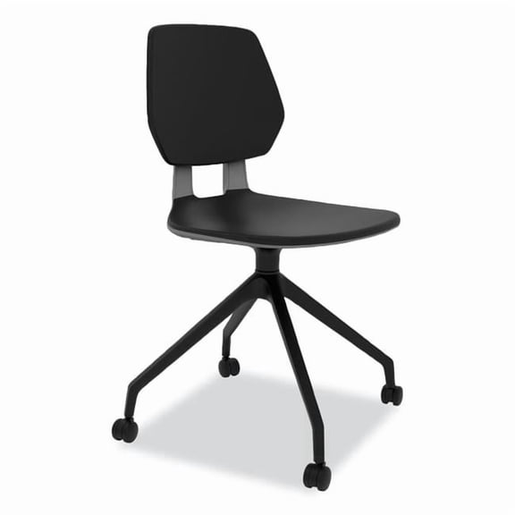 Safco Commute Modern Adjustable Rolling Office Chair Contemporary Seating Black