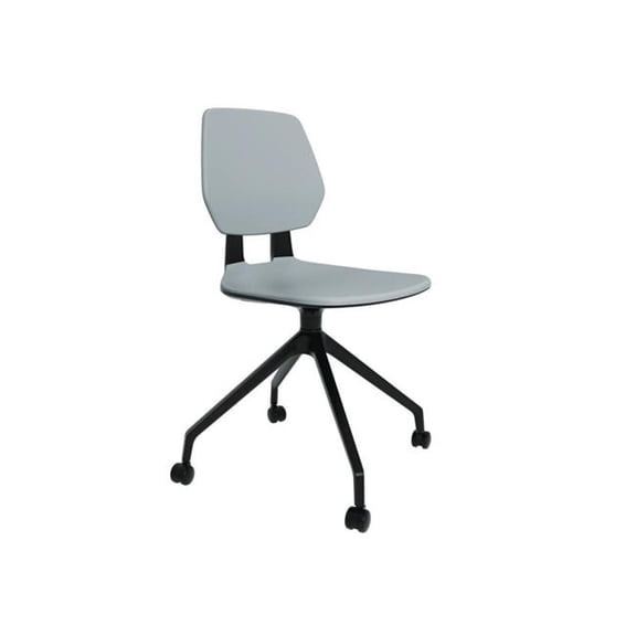 Safco Commute Modern Adjustable Rolling Office Chair Contemporary Seating Gray