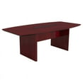 thumbnail image 1 of Mayline Corsica 7' Boat Shaped Conference Table with Slab Base-Sierra Cherry, 1 of 3